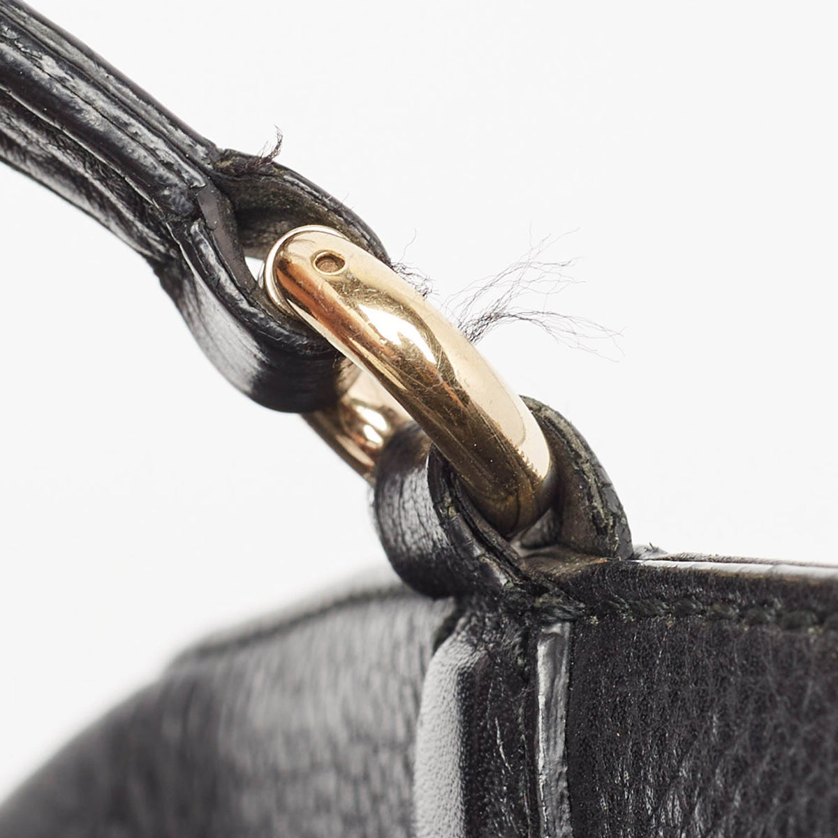 GUCCI Black Leather Small Soho Zipped Tote