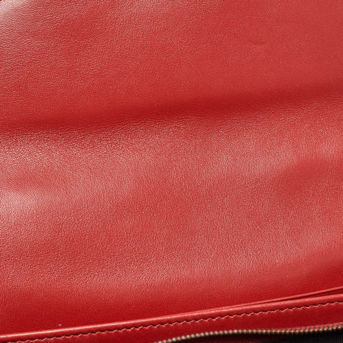 GUCCI Red Matelasse Velvet GG Marmont Wallet on Chain