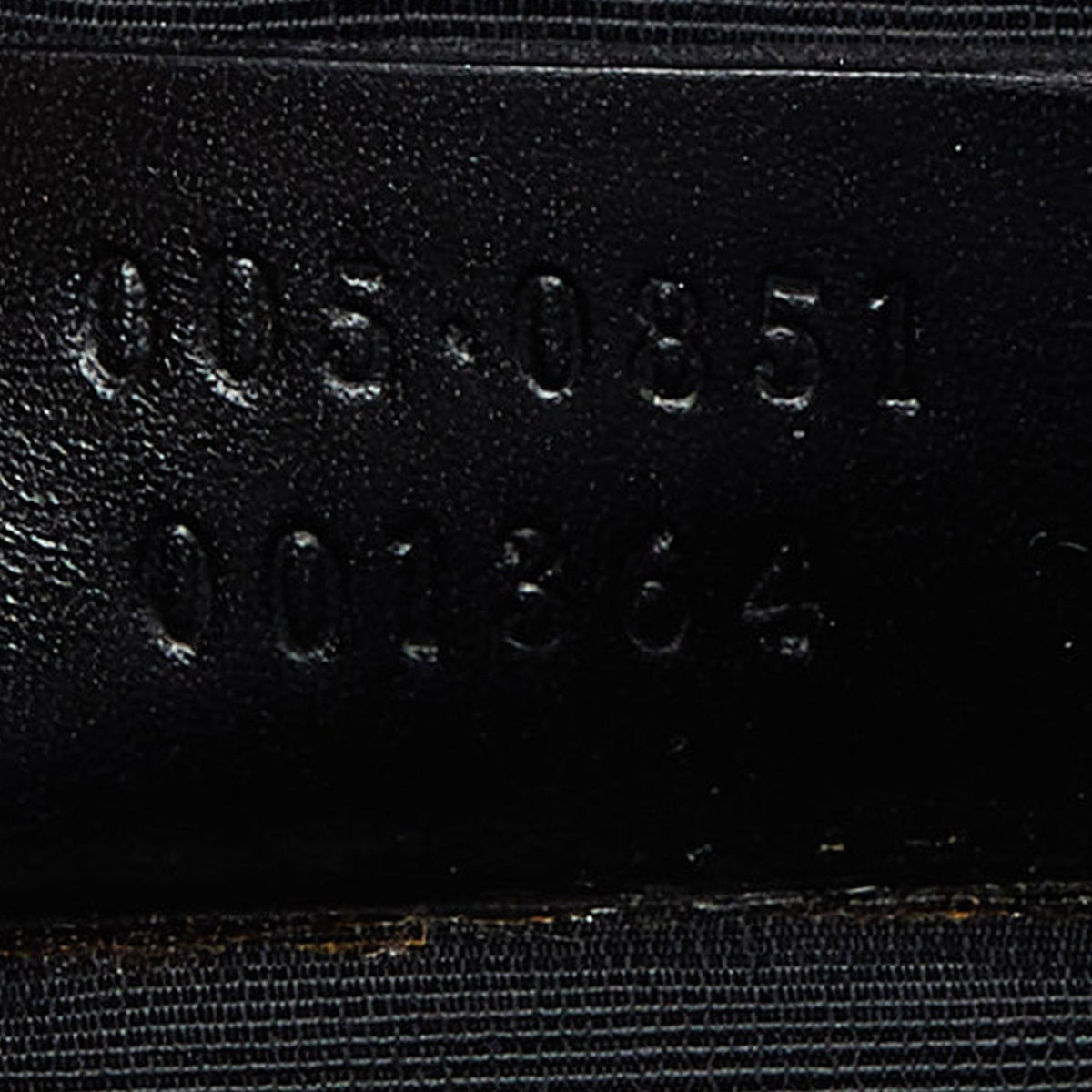 GUCCI Black Micro ssima Nylon and Leather Pochette