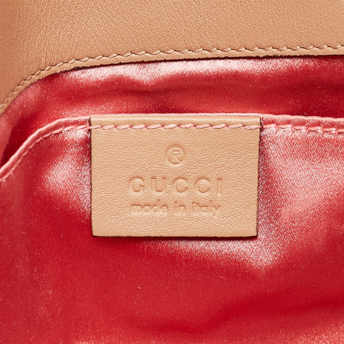 GUCCI Silver Matelasse Leather Mini GG Marmont Pearl Shoulder Bag