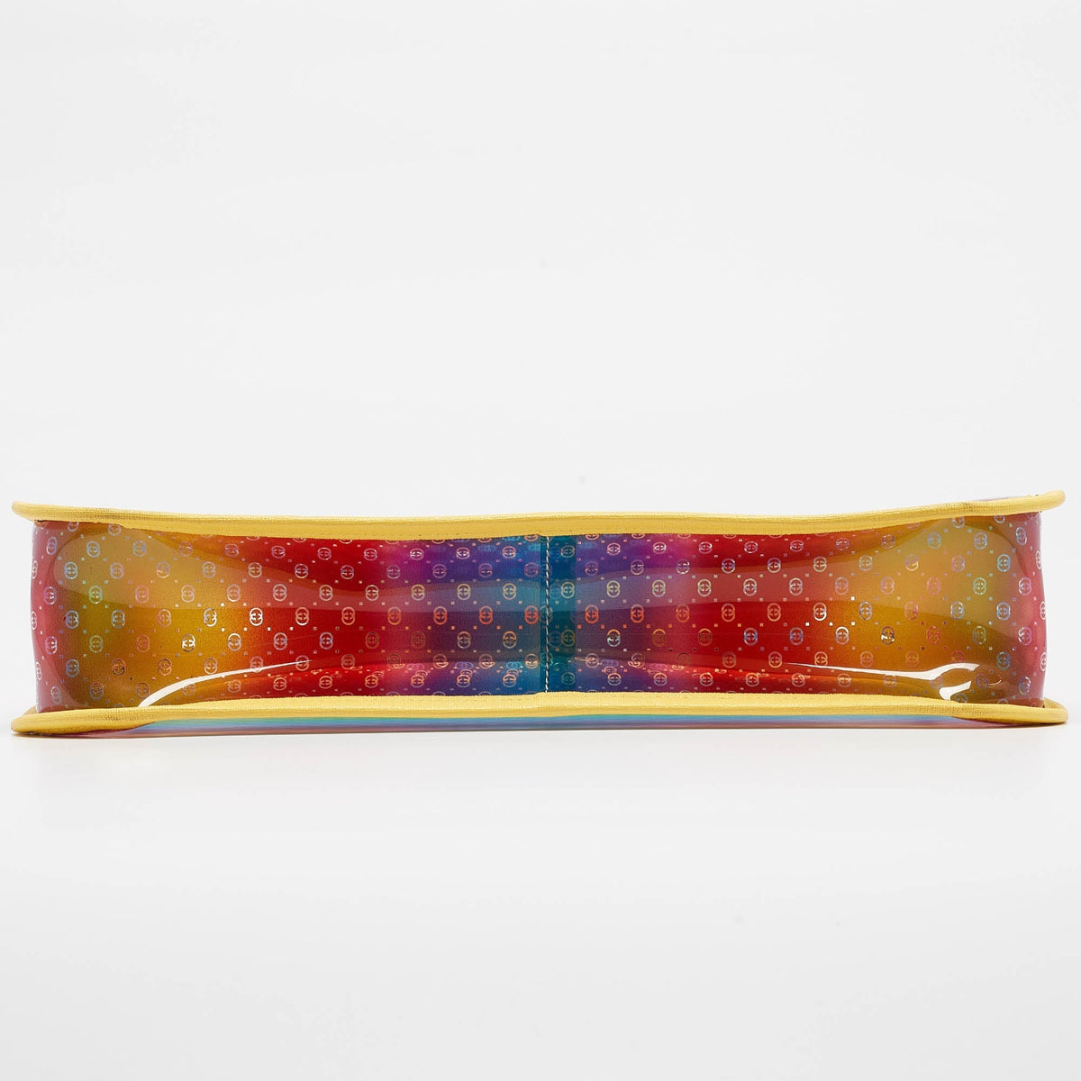 GUCCI Multicolor Micro GG Vinyl and Leather Tote