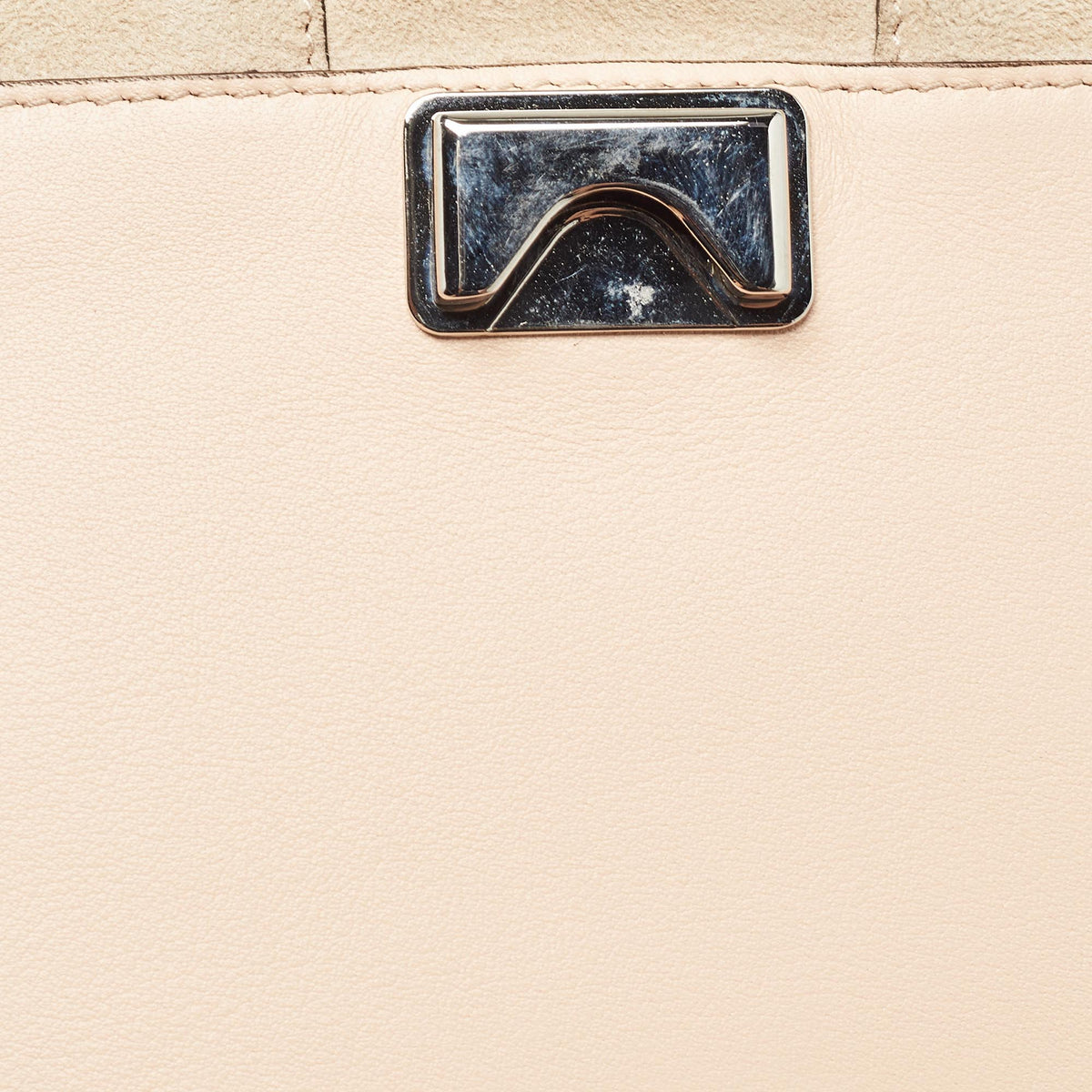 GUCCI Beige Suede Crystals Embellished Flap Chain Clutch