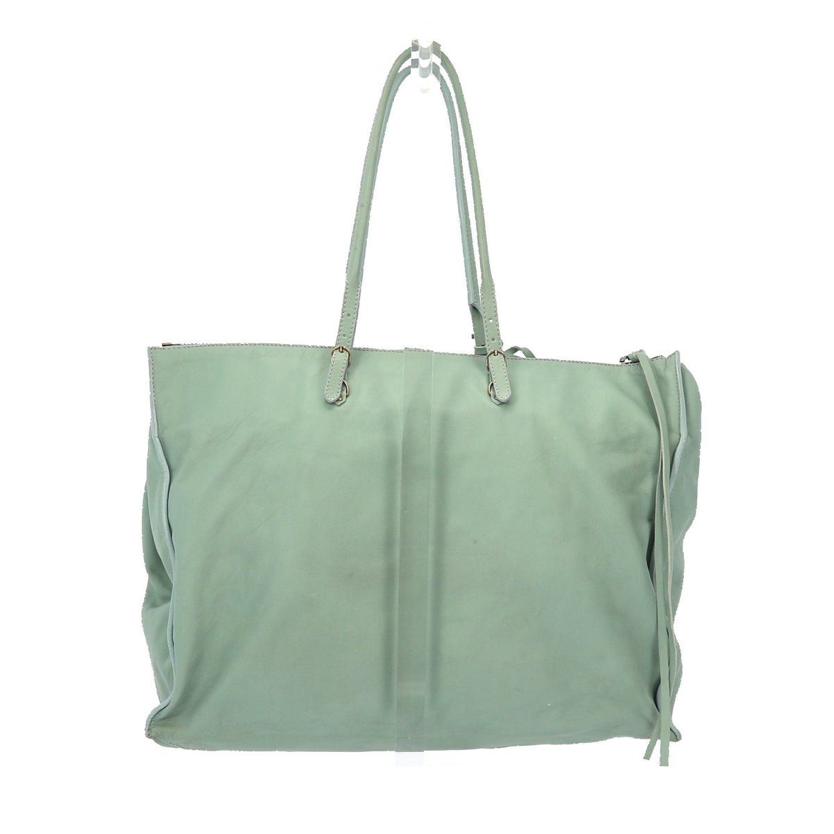 balenciaga Papier Shoulder Bag in Blue Leather