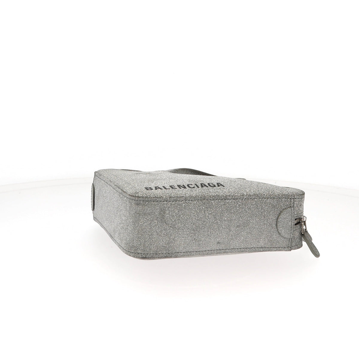 balenciaga Triangle Handbag in Metallic Leather