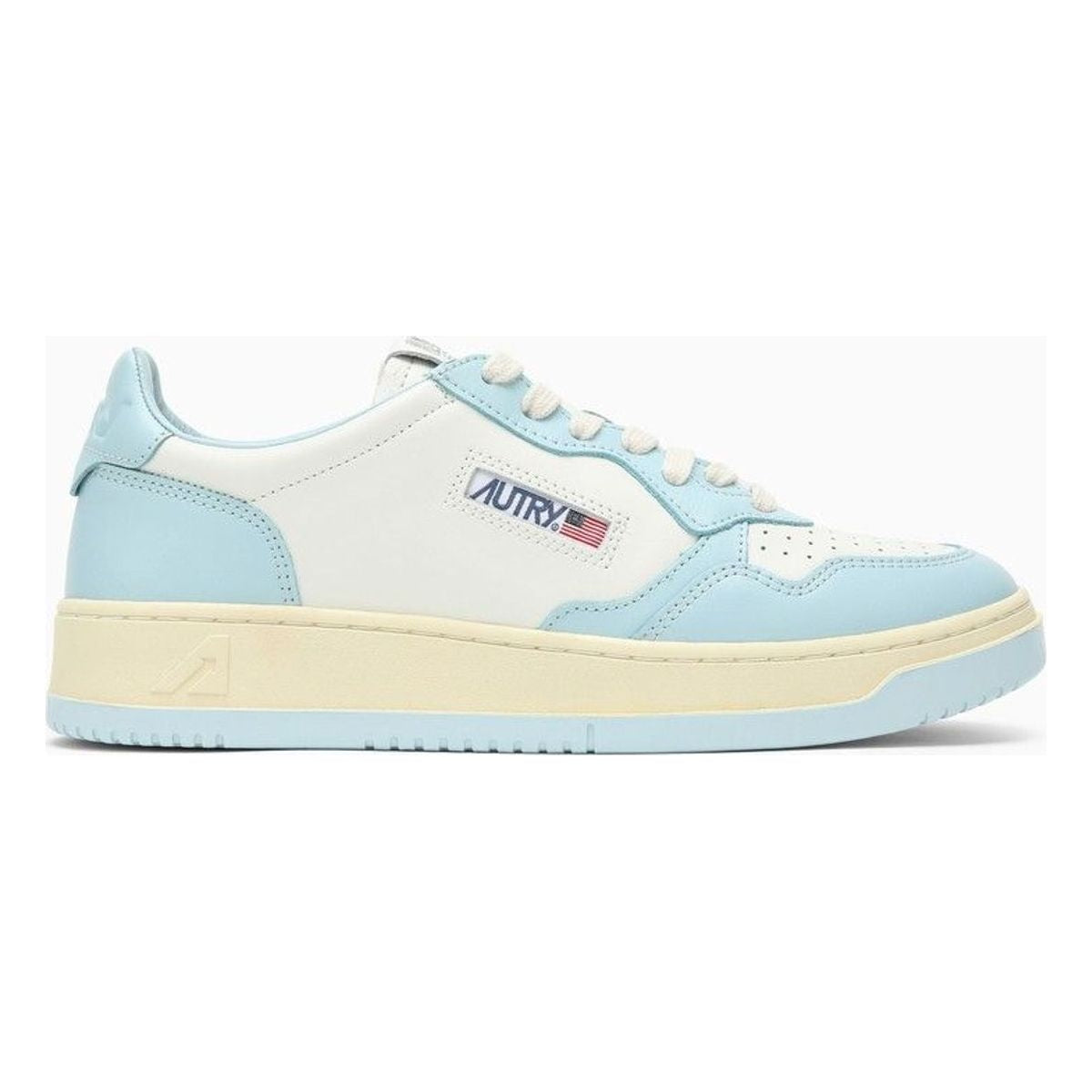 MEDALIST LEATHER WHITE/LIGHT BLUE