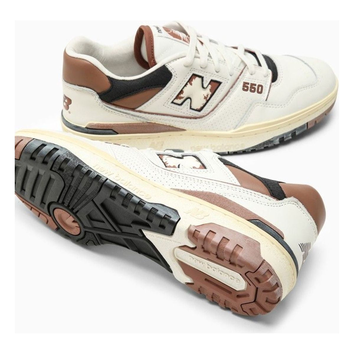 LOW 550 WHITE/VINTAGE BROWN SNEAKERS