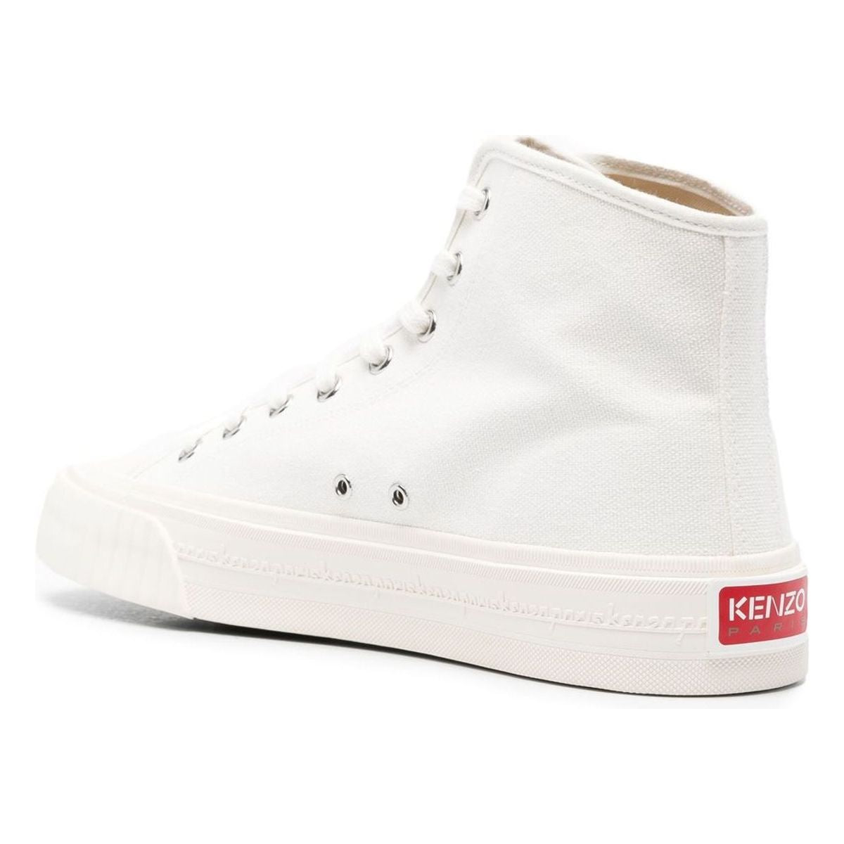 KENZO TIGER-PRINT HIGH-TOP SNEAKERS