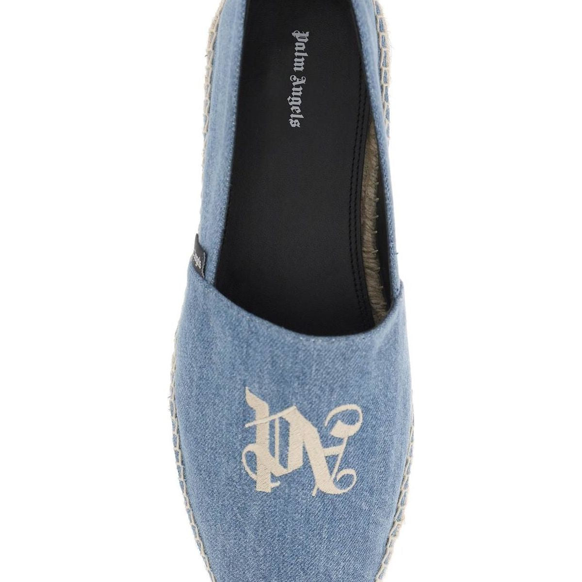 DENIM ESPADRILLES WITH EMBROIDERED LOGO