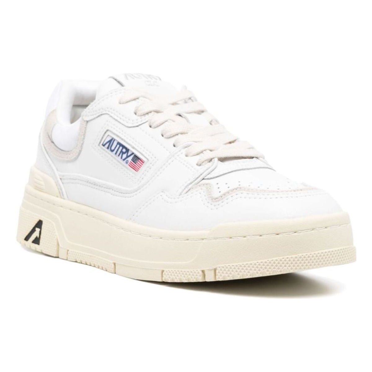 LOW CLC WHITE LEATHER TRAINER