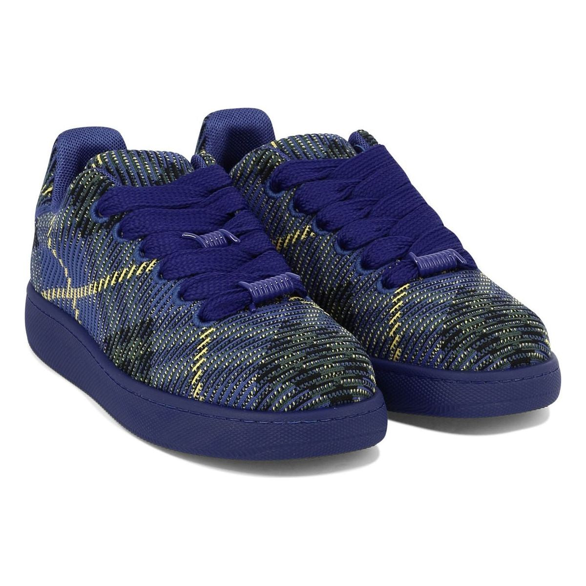 "CHECK KNIT BOX" SNEAKERS