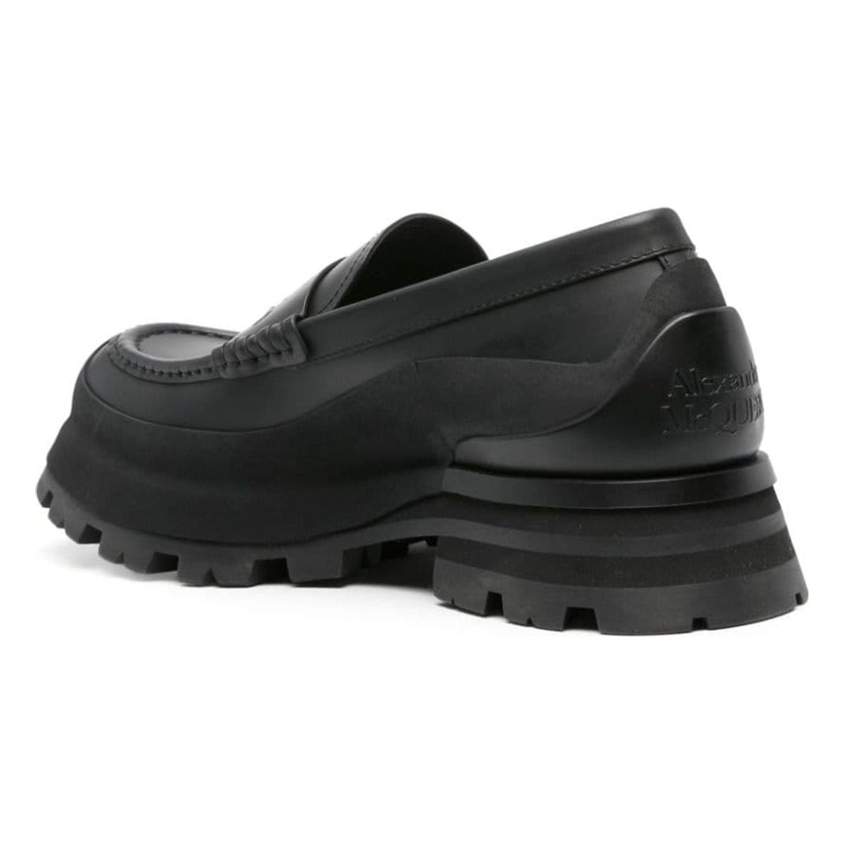 SEAL LOGO LEATHER LOAFERS