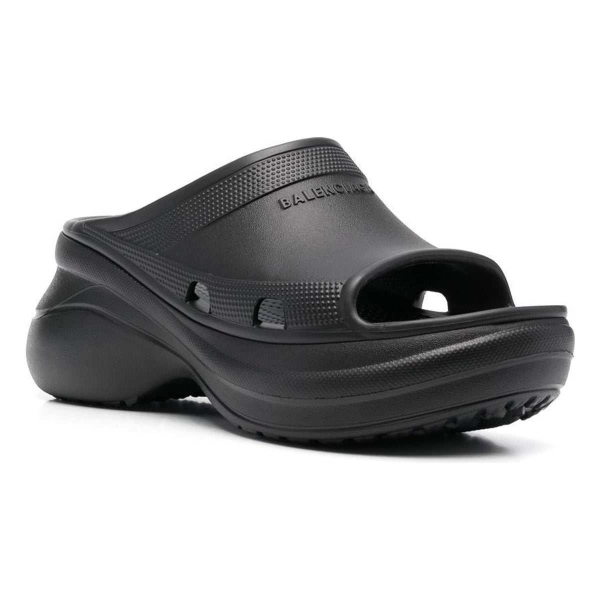 POOL CROCS BLACK RUBBER SANDAL