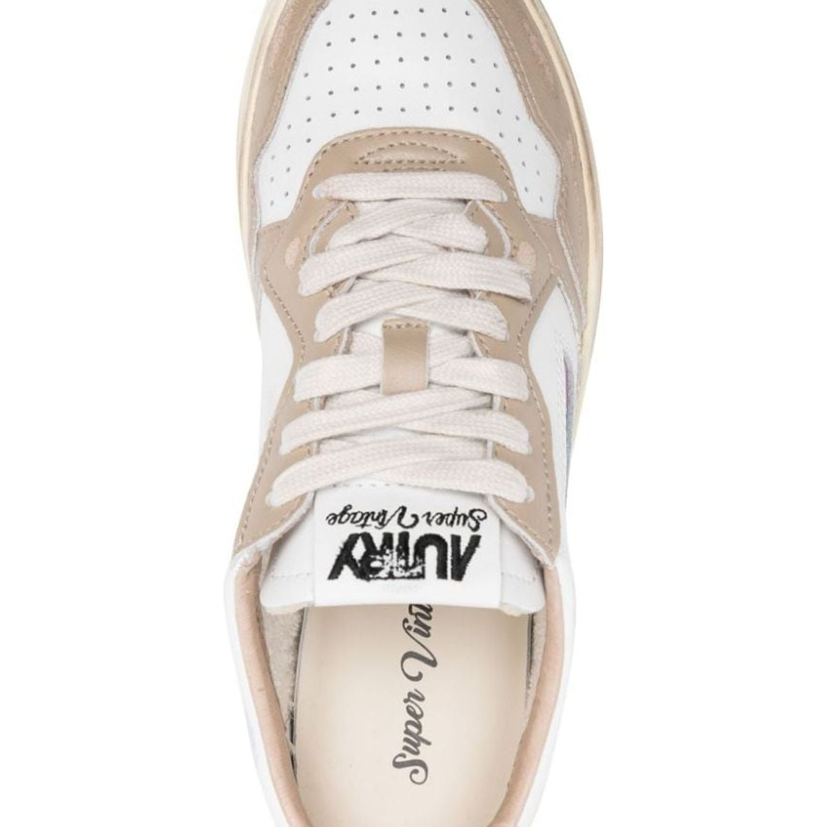 SUPER VINTAGE LOW LEATHER SNEAKERS