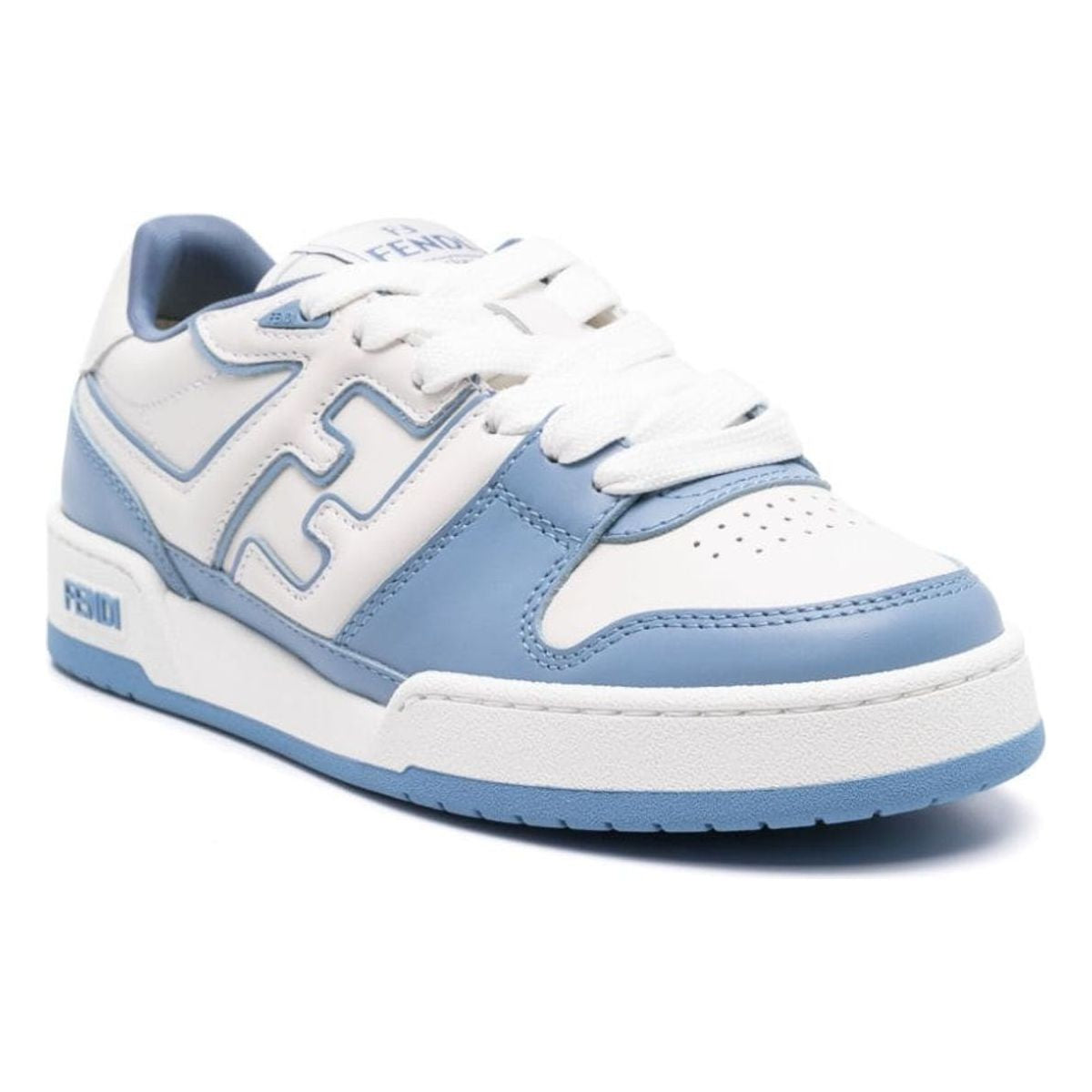 FENDI MATCH LEATHER SNEAKERS