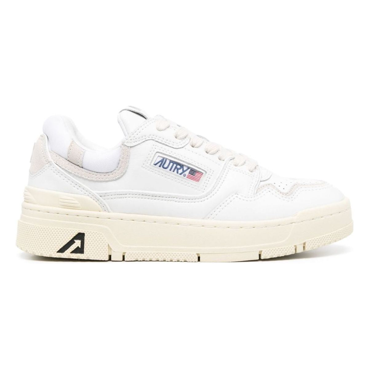 LOW CLC WHITE LEATHER TRAINER