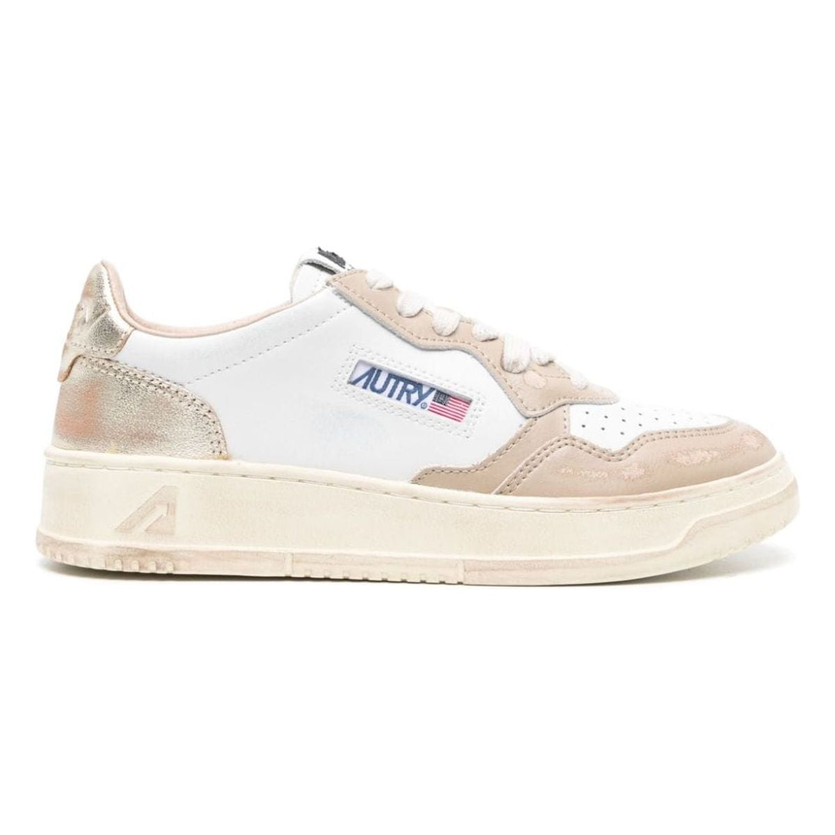 SUPER VINTAGE LOW LEATHER SNEAKERS