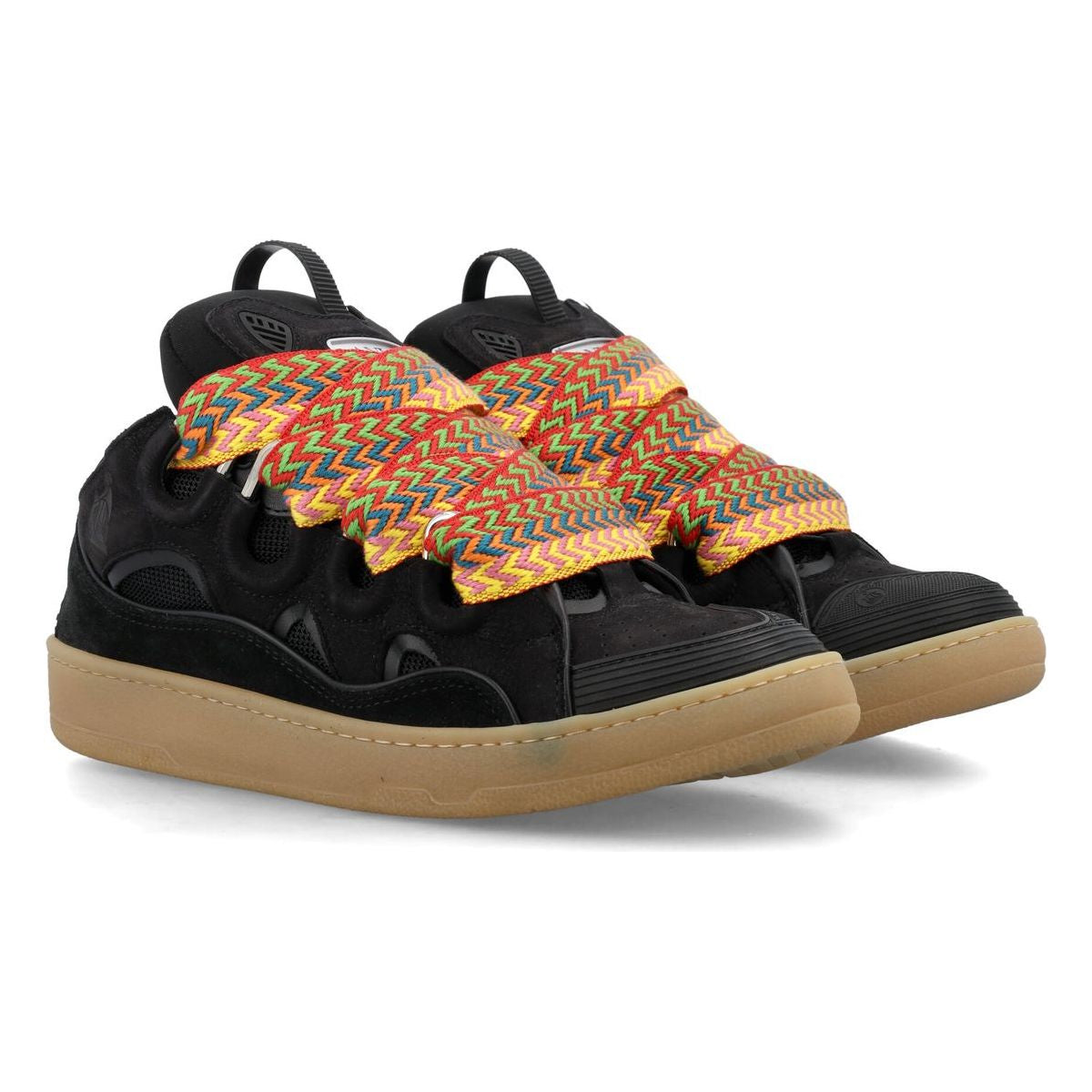 LEATHER CURB SNEAKERS