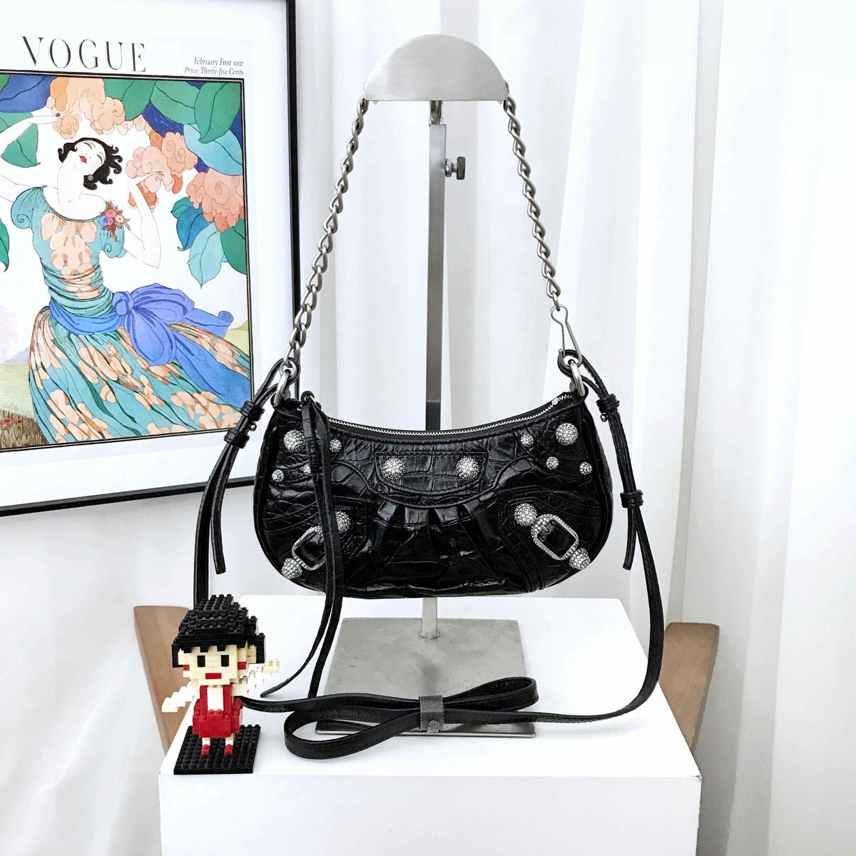 balenciaga Le Cagole Black Shoulder Bag