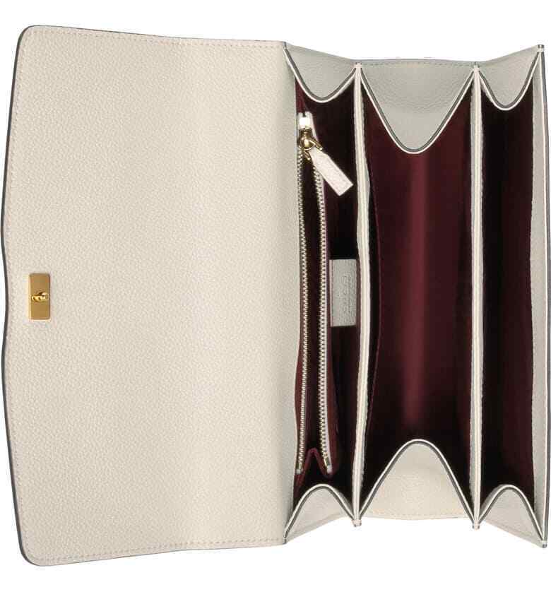 Gucci Mystic White Zumi Shoulder Bag Small Handbag Gold Strap Italy  New