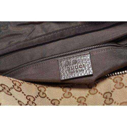 Gucci Duffle Brown Signature Guccissima Large Canvas Leather Travel 610105 NEW