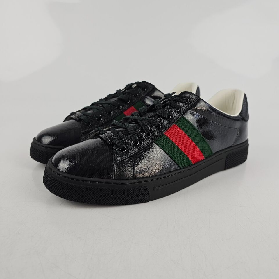 Gucci Men's Ace Gg Crystal Canvas Sneaker