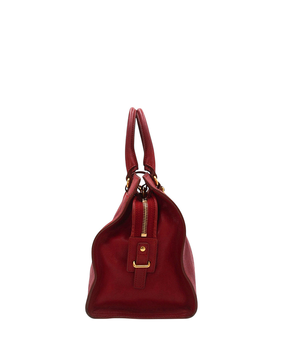 Chyc Cabas Leather Tote Pink