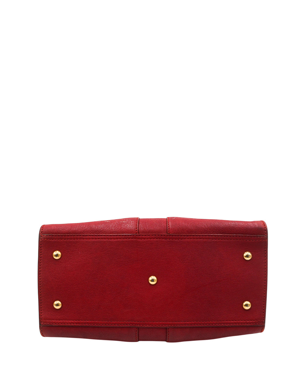 Chyc Cabas Leather Tote Pink