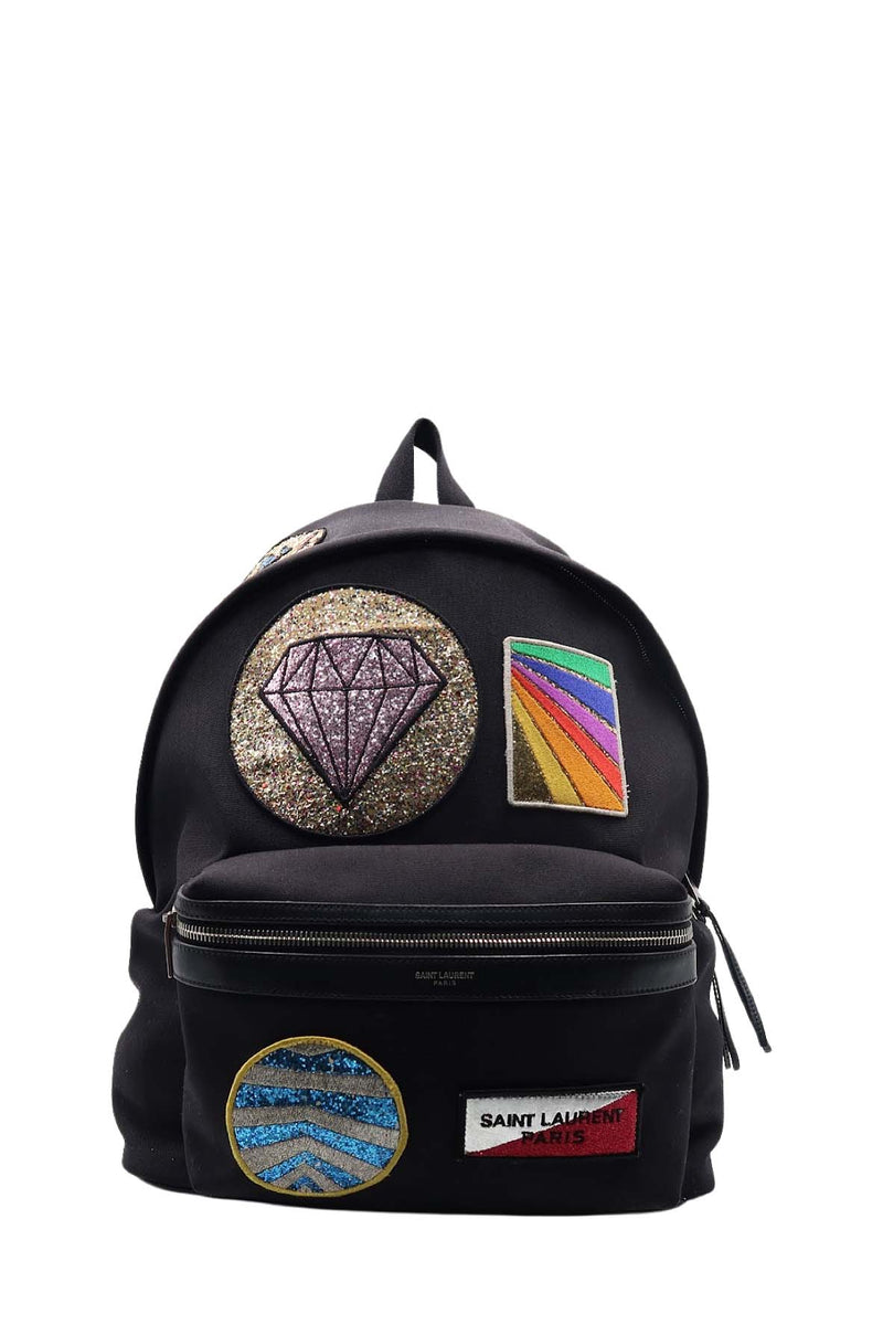City Multi Patch Backpack Black