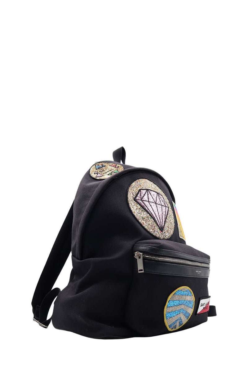 City Multi Patch Backpack Black