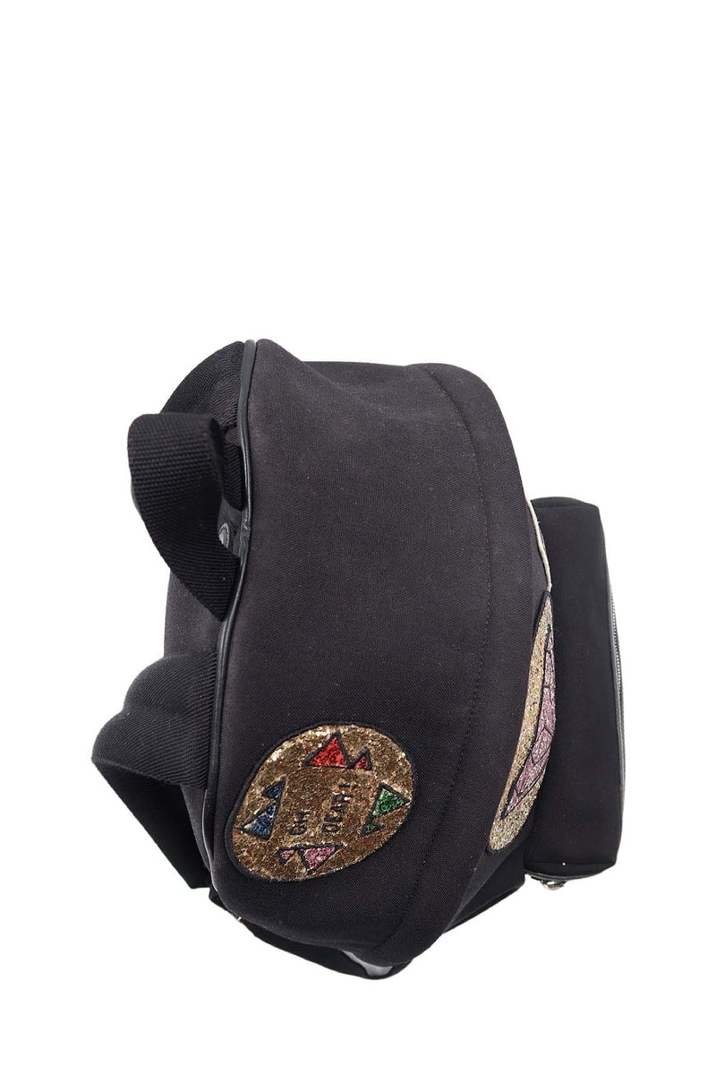 City Multi Patch Backpack Black