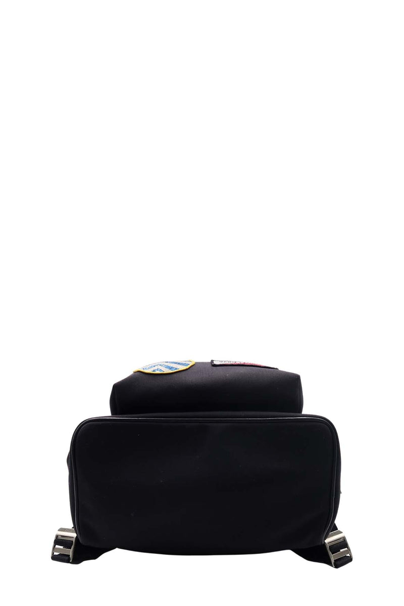 City Multi Patch Backpack Black