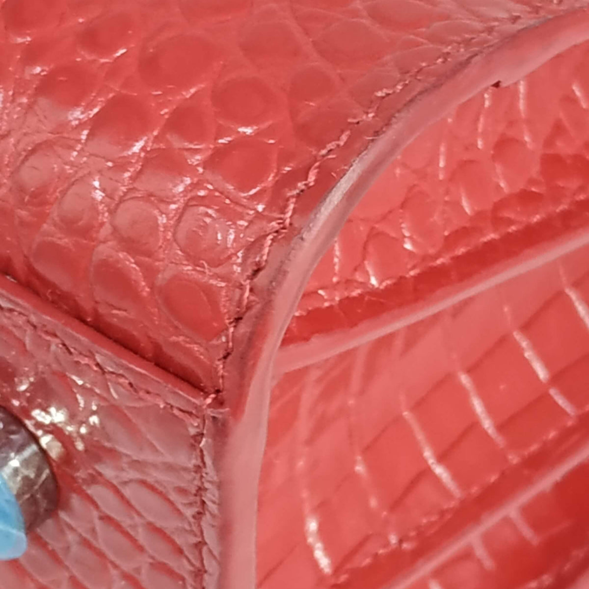 Classic Baby Sac De Jour Crocodile Embossed Red