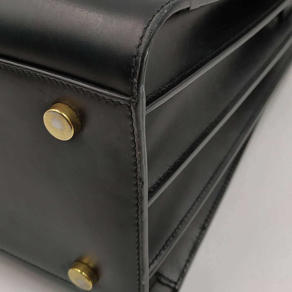 Classic Small Sac De Jour Black Blue in Smooth Leather