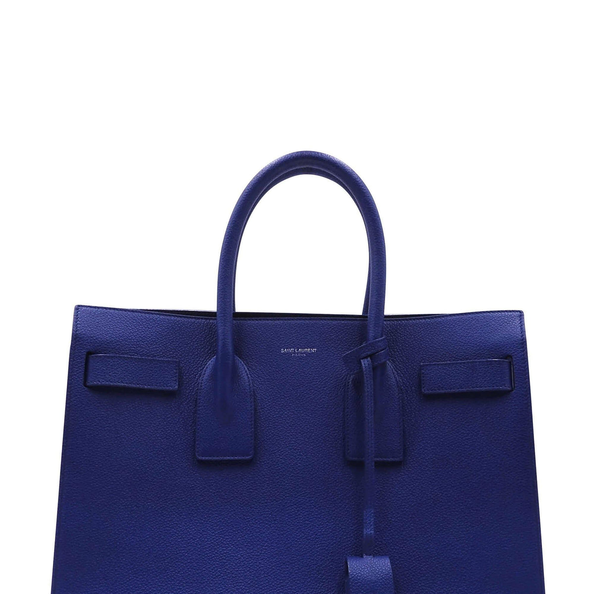 Classic Small Sac De Jour Blue with Silver Hardware