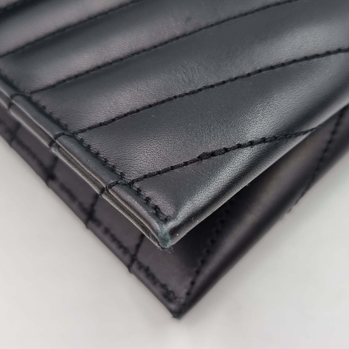 Envelope Monogram Clutch Black