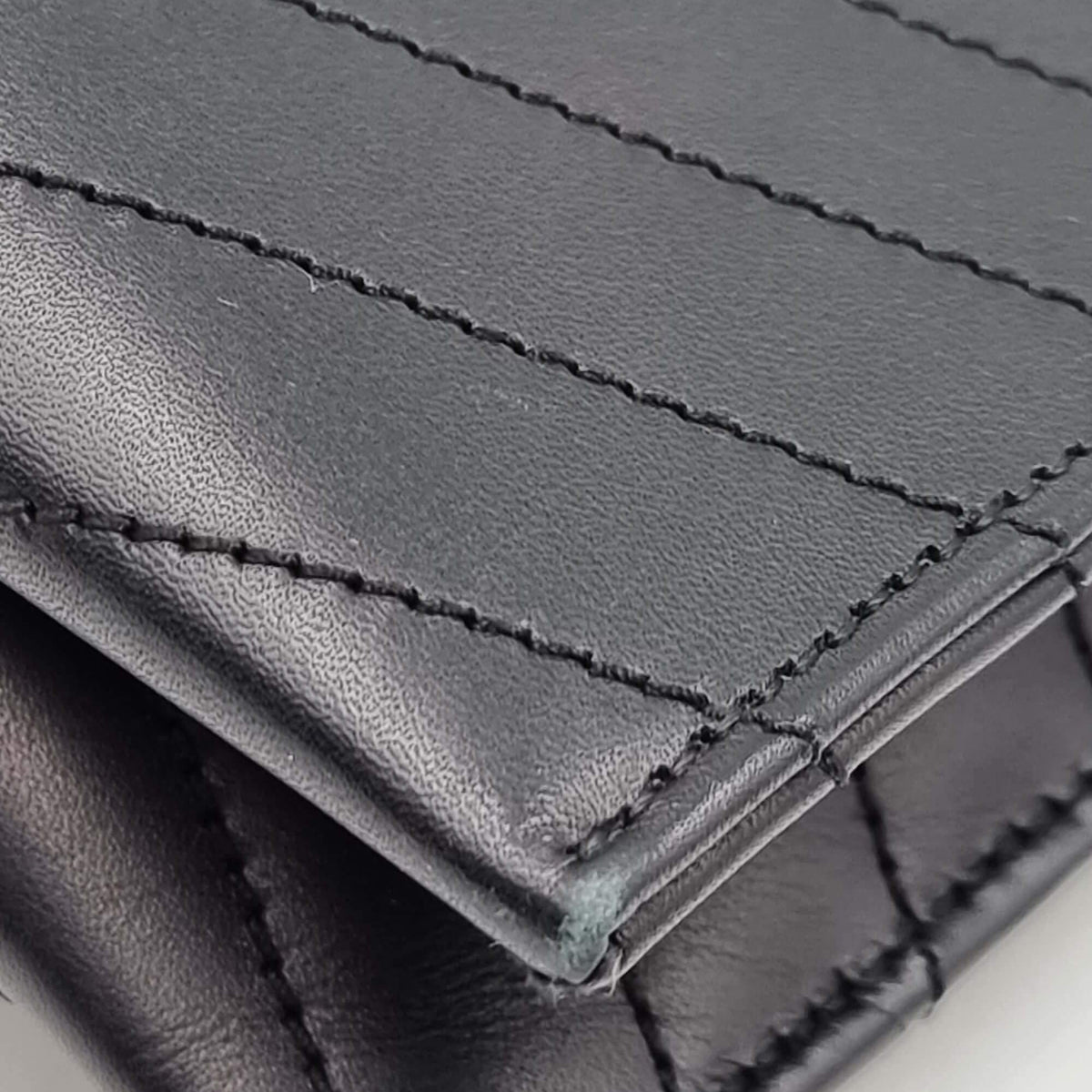 Envelope Monogram Clutch Black