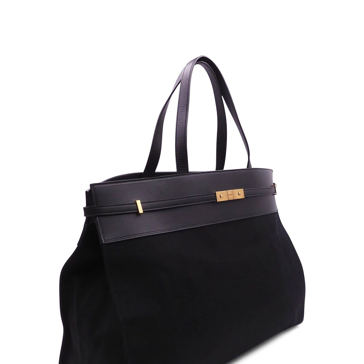 Large Manhattan Canvas Tote Black