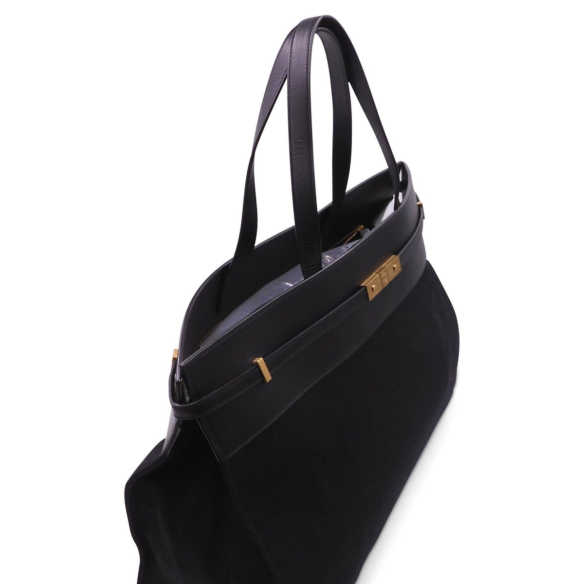 Large Manhattan Canvas Tote Black