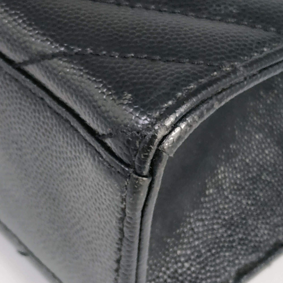 Large Matelasse Monogram Envelope Bag Black