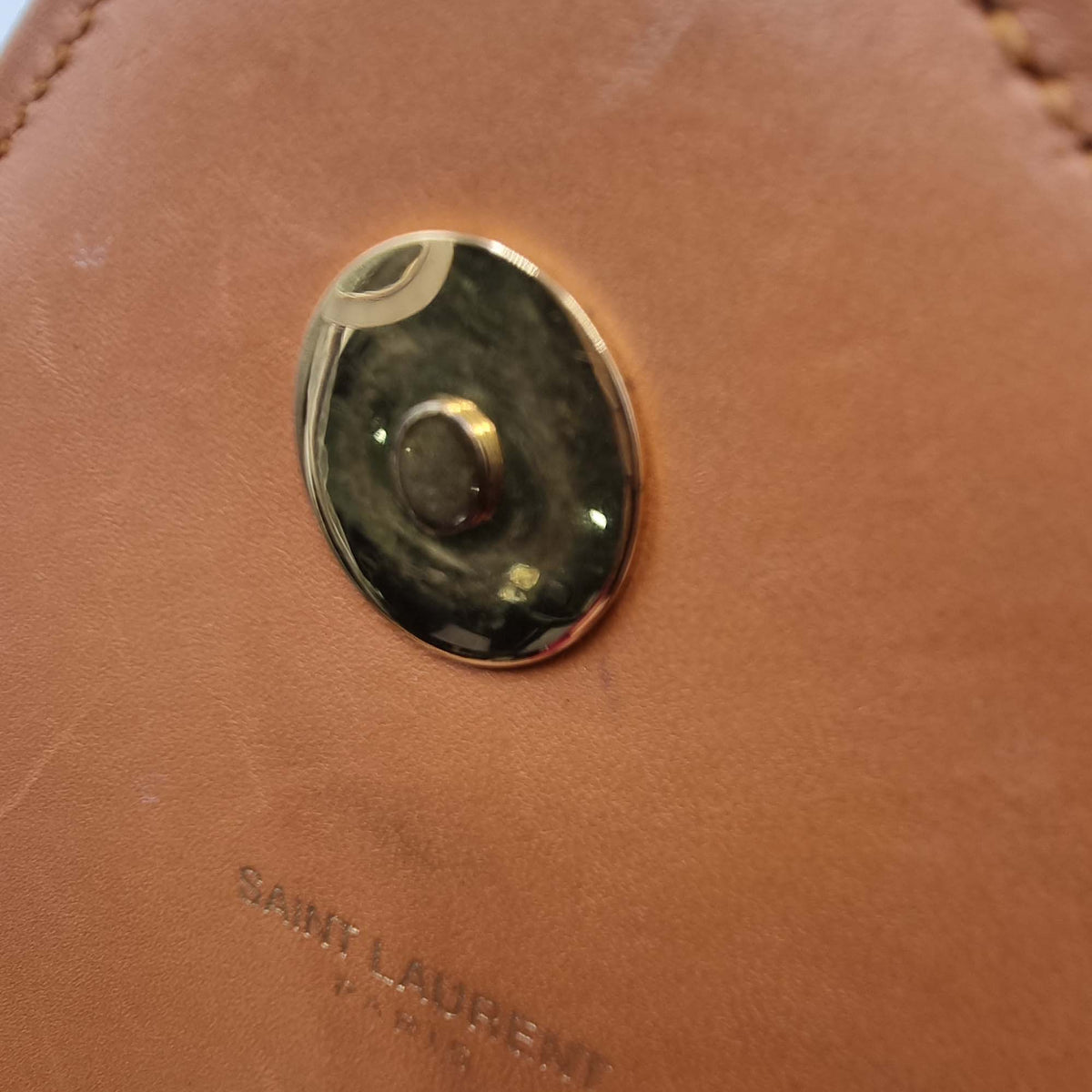 Large Matelasse Monogram Envelope Bag Burnt Orange