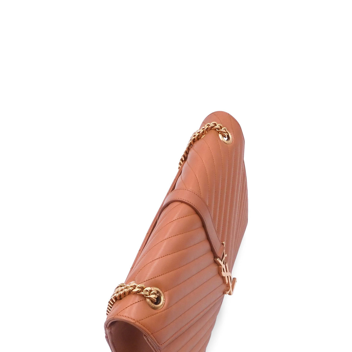 Large Matelasse Monogram Envelope Bag Burnt Orange