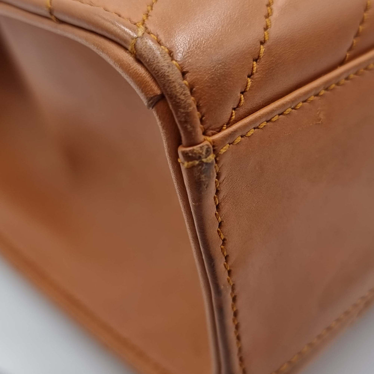 Large Matelasse Monogram Envelope Bag Burnt Orange