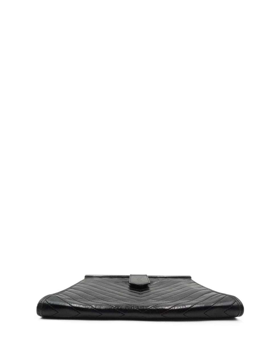 Leather Clutch Black