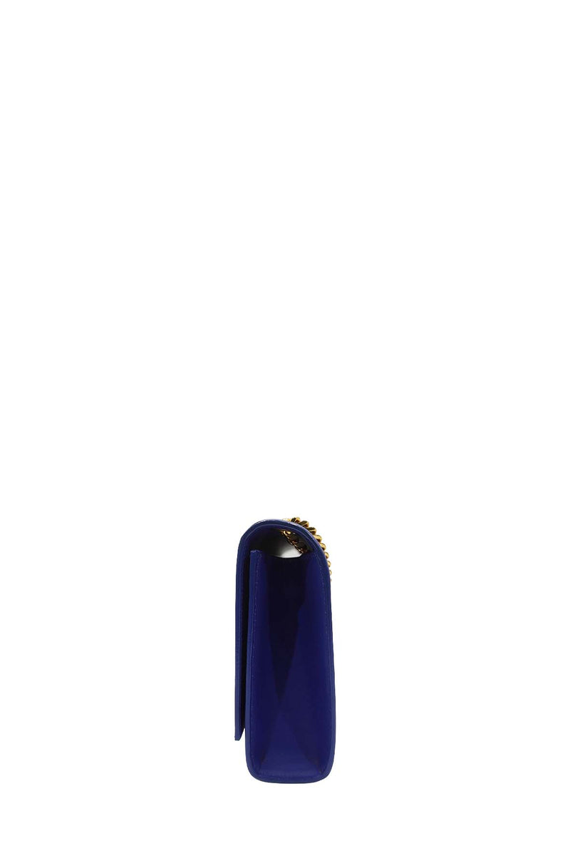 Leather Medium Kate Monogram Tassel Chain Bag with Tassel Blue