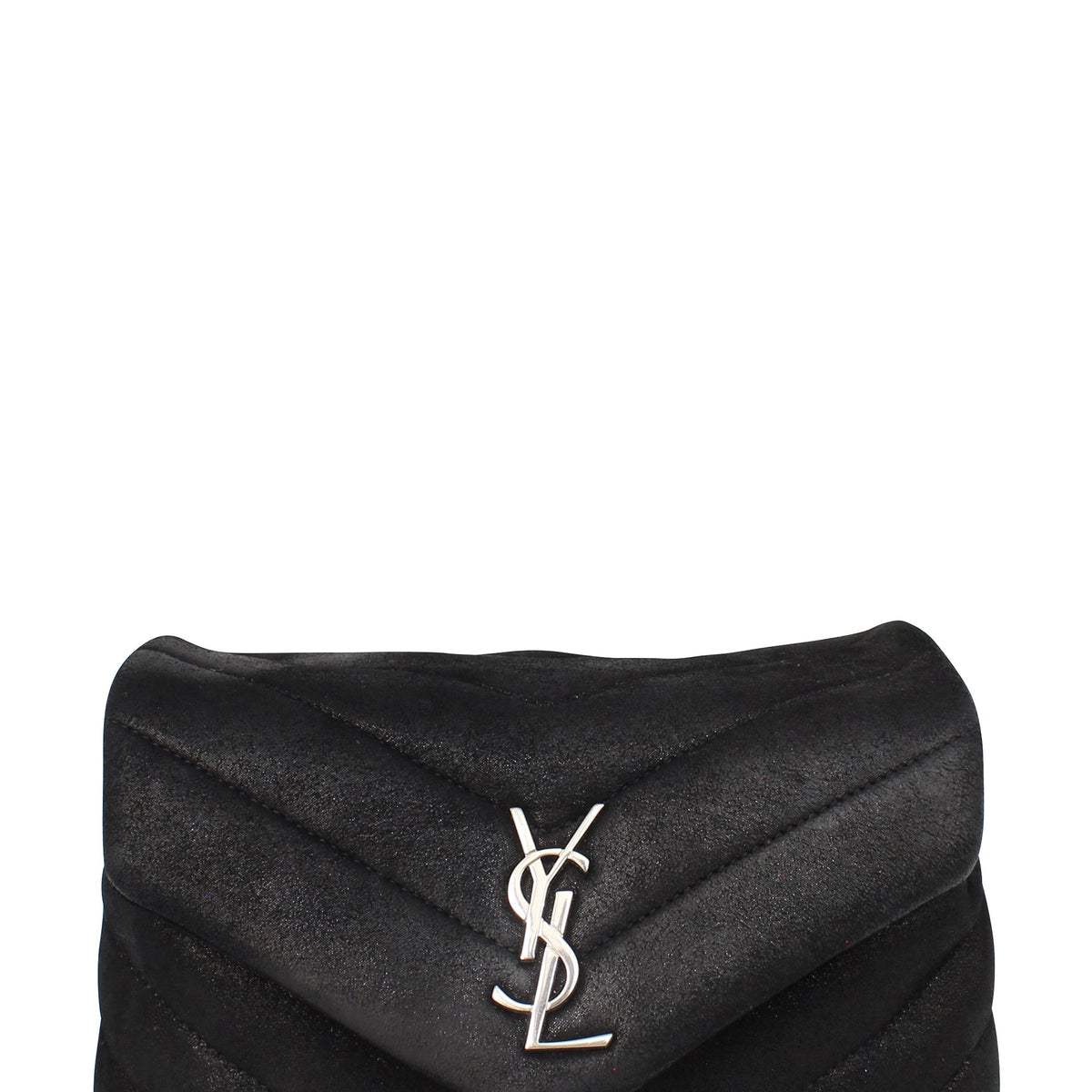 Loulou Toy Bag Black Glitter