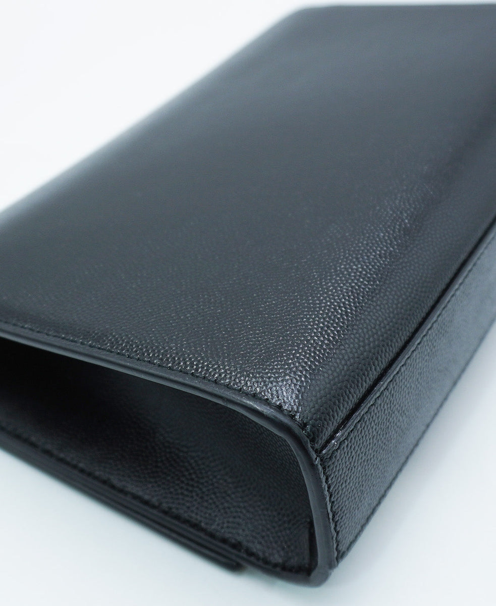 Medium Monogram Kate Grain Leather Black