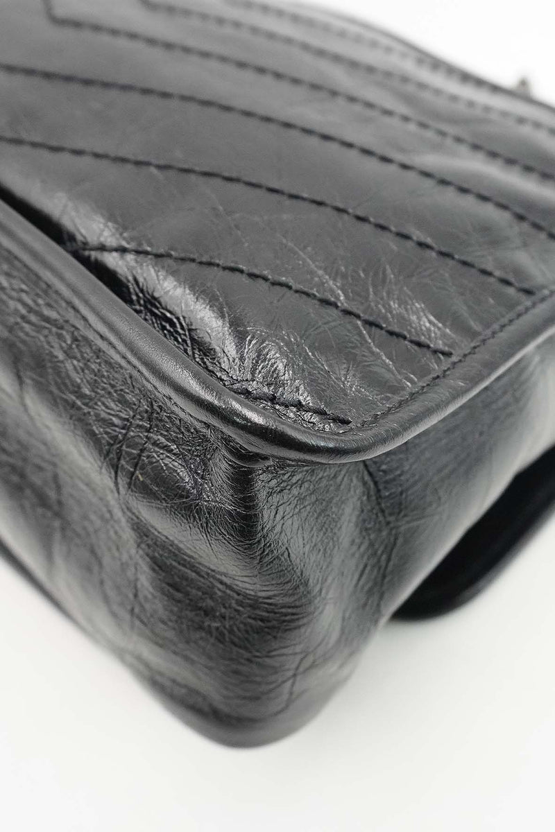 Medium Niki Crinkle Black
