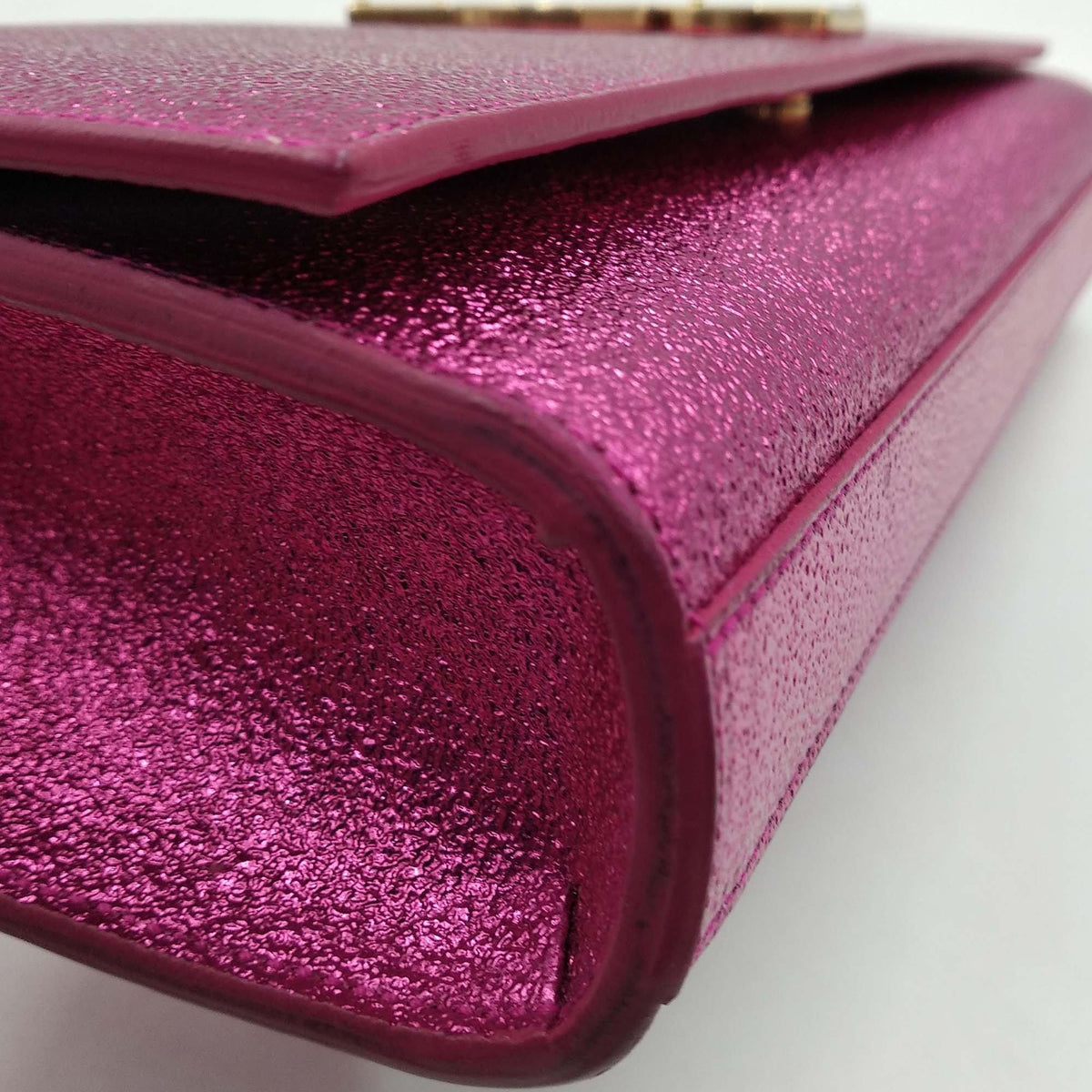 Monogram Cassandre Clutch Metallic Pink