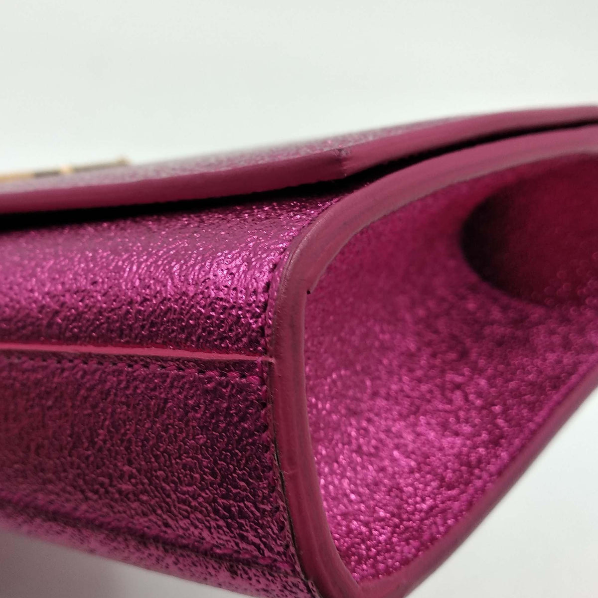 Monogram Cassandre Clutch Metallic Pink