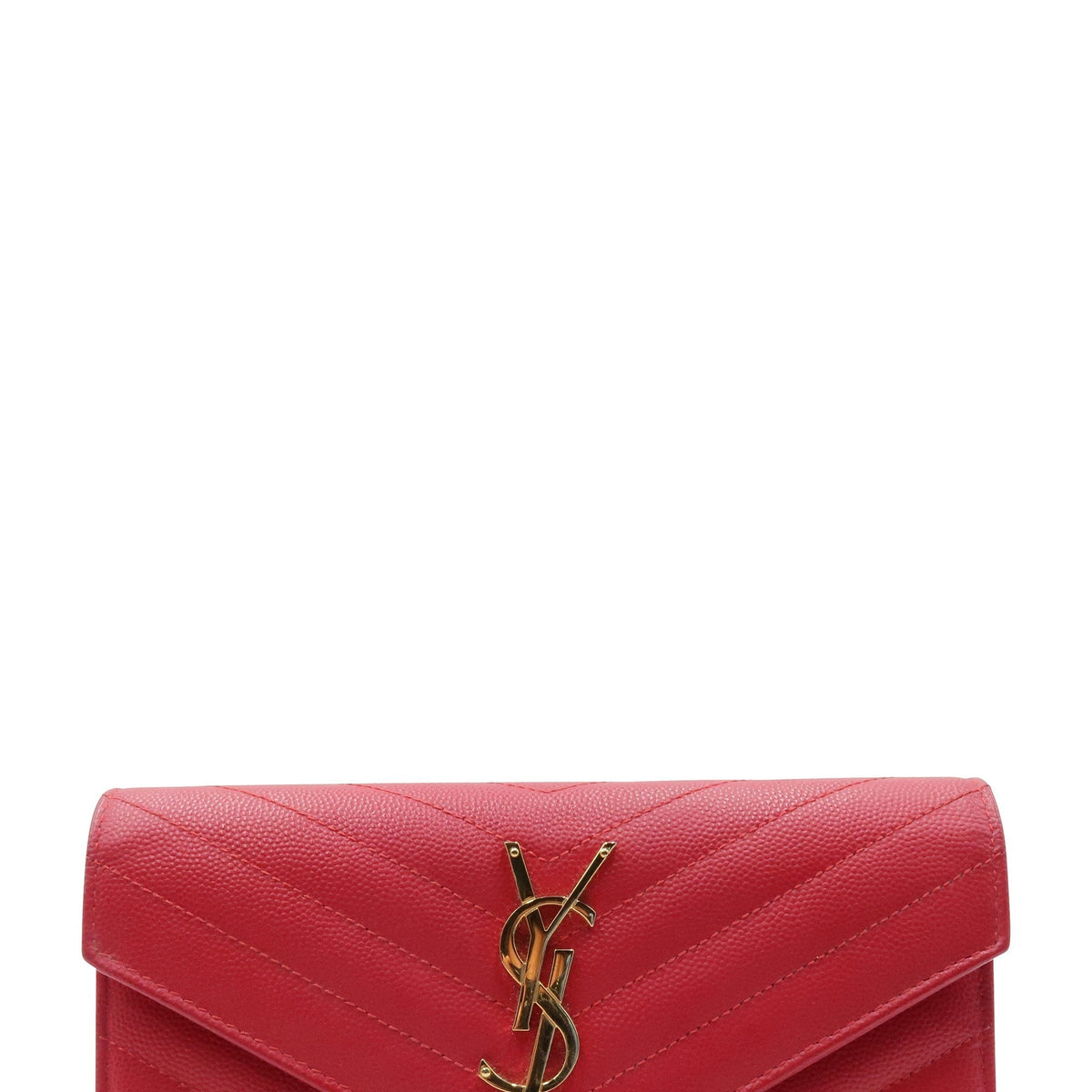 Monogram Envelope Wallet Red